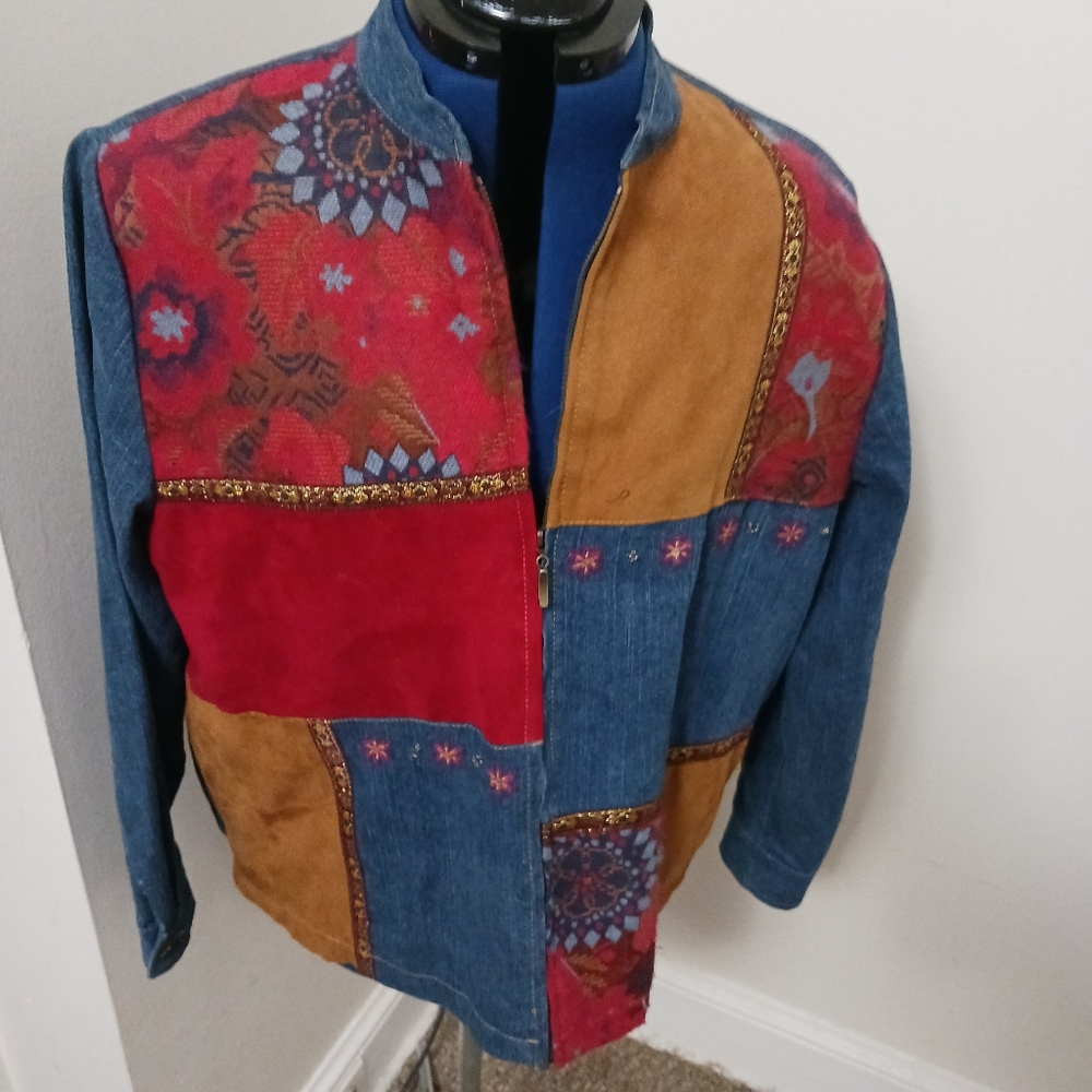 Dunner Patchwork Jacket 14P Colorful Grandmacore - image 1